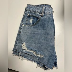 Princess Polly Distressed Denim Shorts
